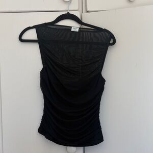 Abercrombie & Fitch Black Sleeveless Blouse